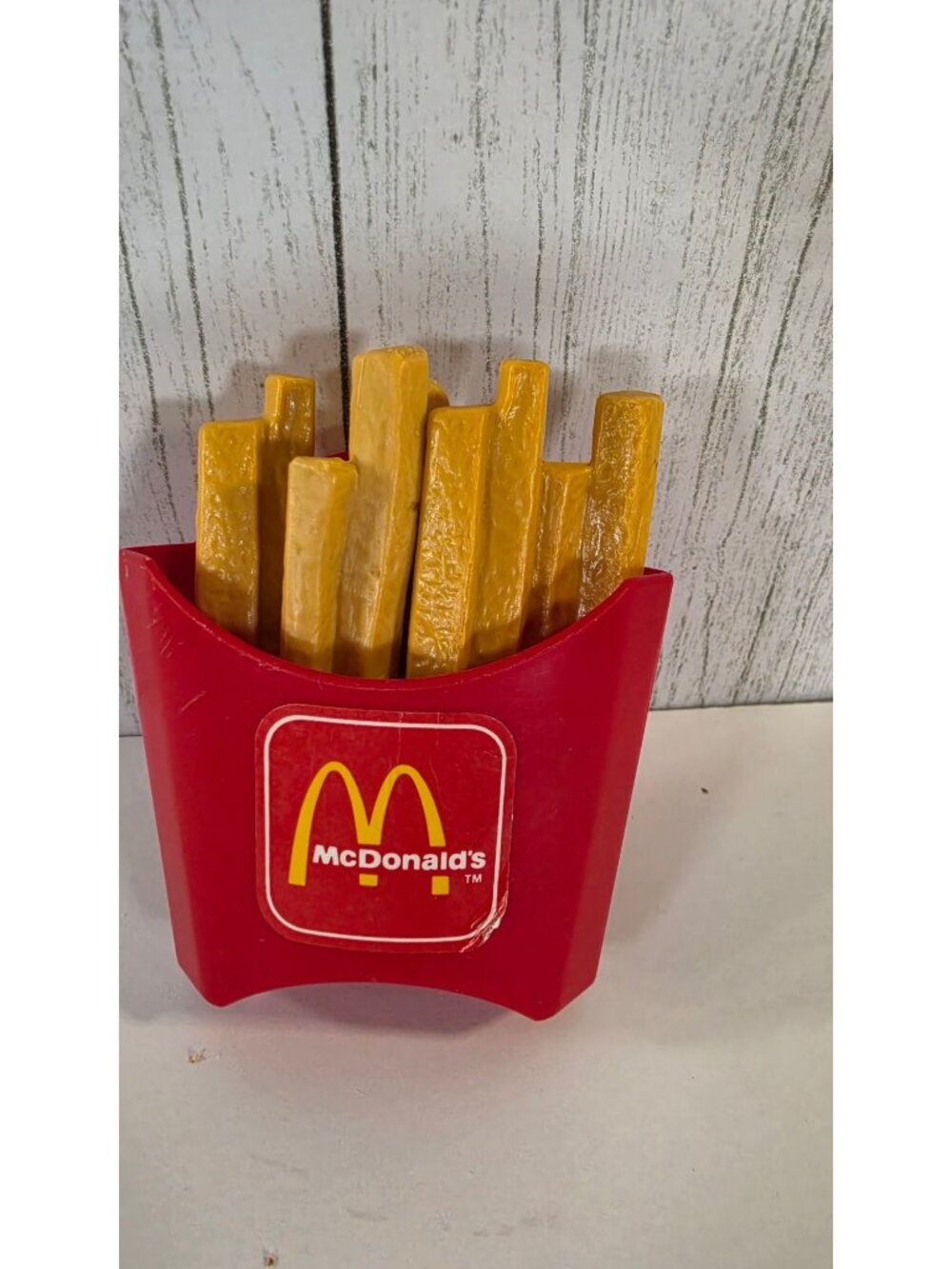 VINTAGE 1988 FISHER PRICE FUN WITH FOOD MCDONALDS RED FRENCH FRIES PRETEND PLAY